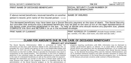 Social Security Settlement Claim